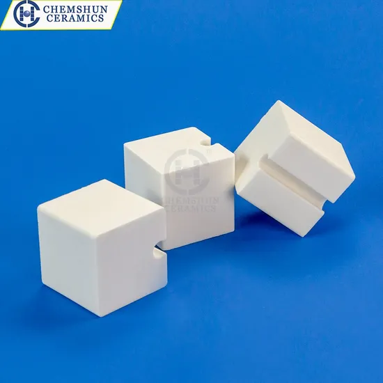 Inregular Ceramic Products 92% Al2O3 Ceramic Interlocking Blocks for Ceramic Rubber Liner