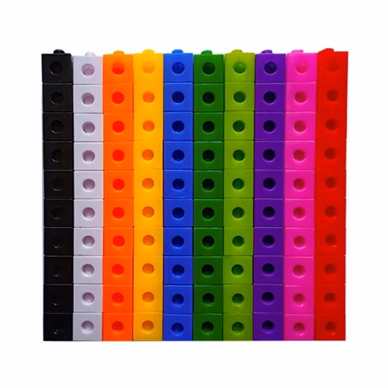 Educational Tool, Math Manipulative Starter Kit Interlocking Base Ten Block