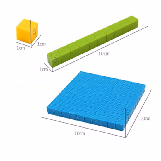 Educational Tool, Math Manipulative Starter Kit Interlocking Base Ten Block